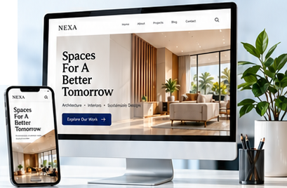 Website Design & Development Company in India — illustrative design concept