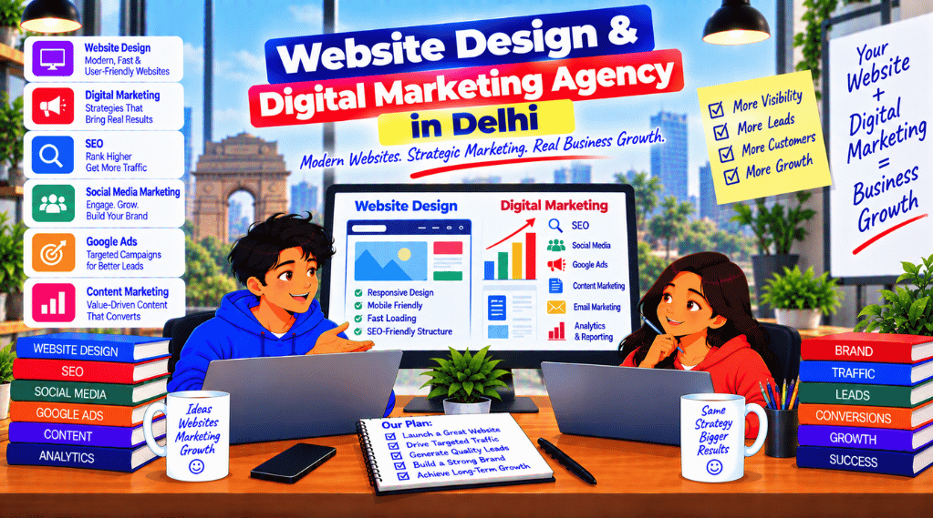 Website design and digital marketing agency in Delhi