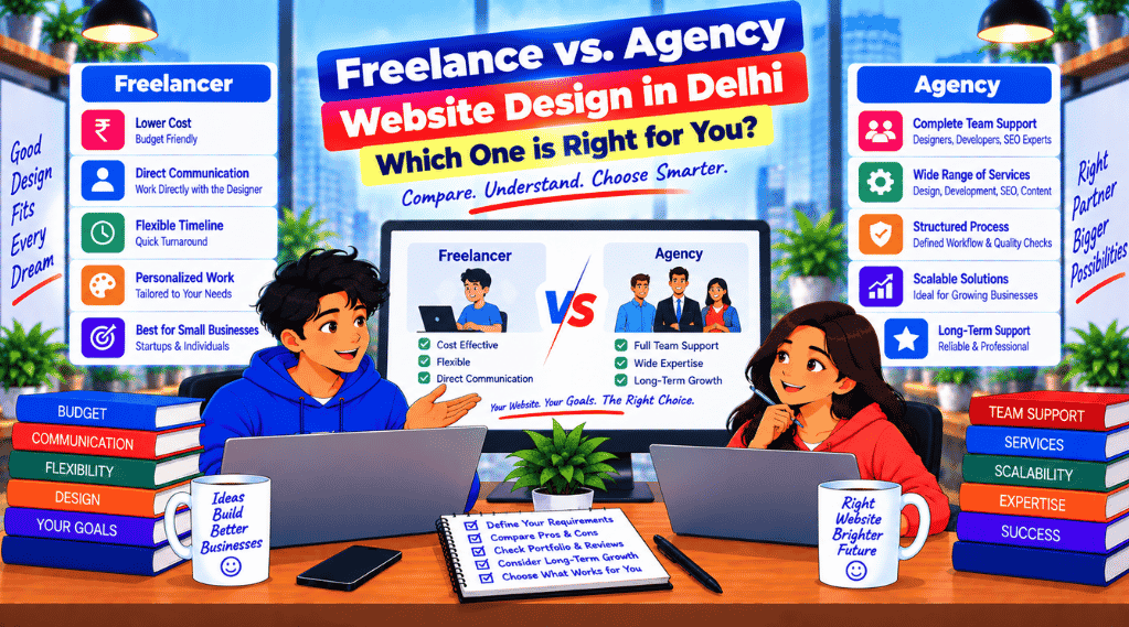 Freelance vs. Agency Website Design in Delhi