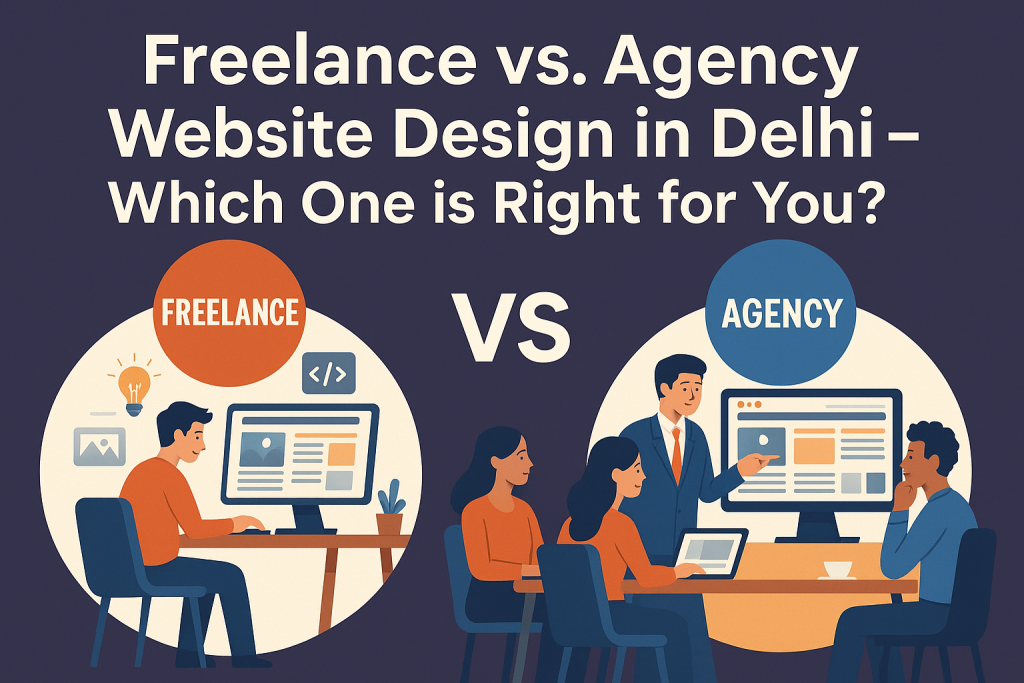 Freelance vs. Agency Website Design in Delhi – Which One is Right for You?