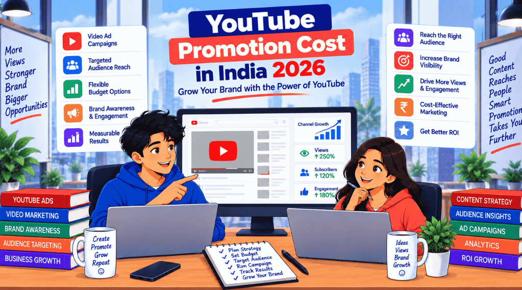 YouTube Promotion Cost in India 2026