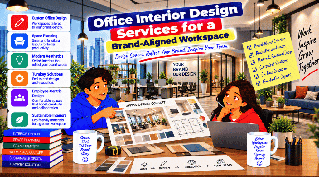 Office Interior Design Services for a Brand-Aligned Workspace