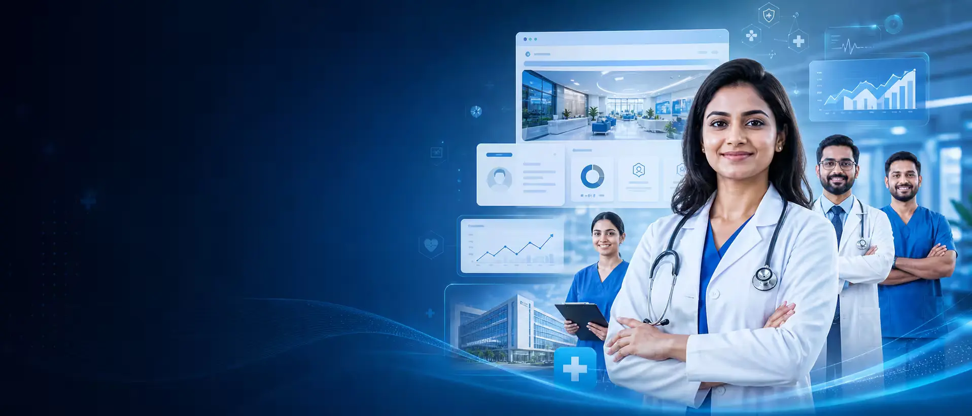 Hospital landing page design services for healthcare brands in Delhi NCR